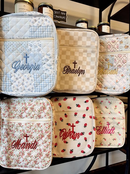 Embroidered Bible Bags