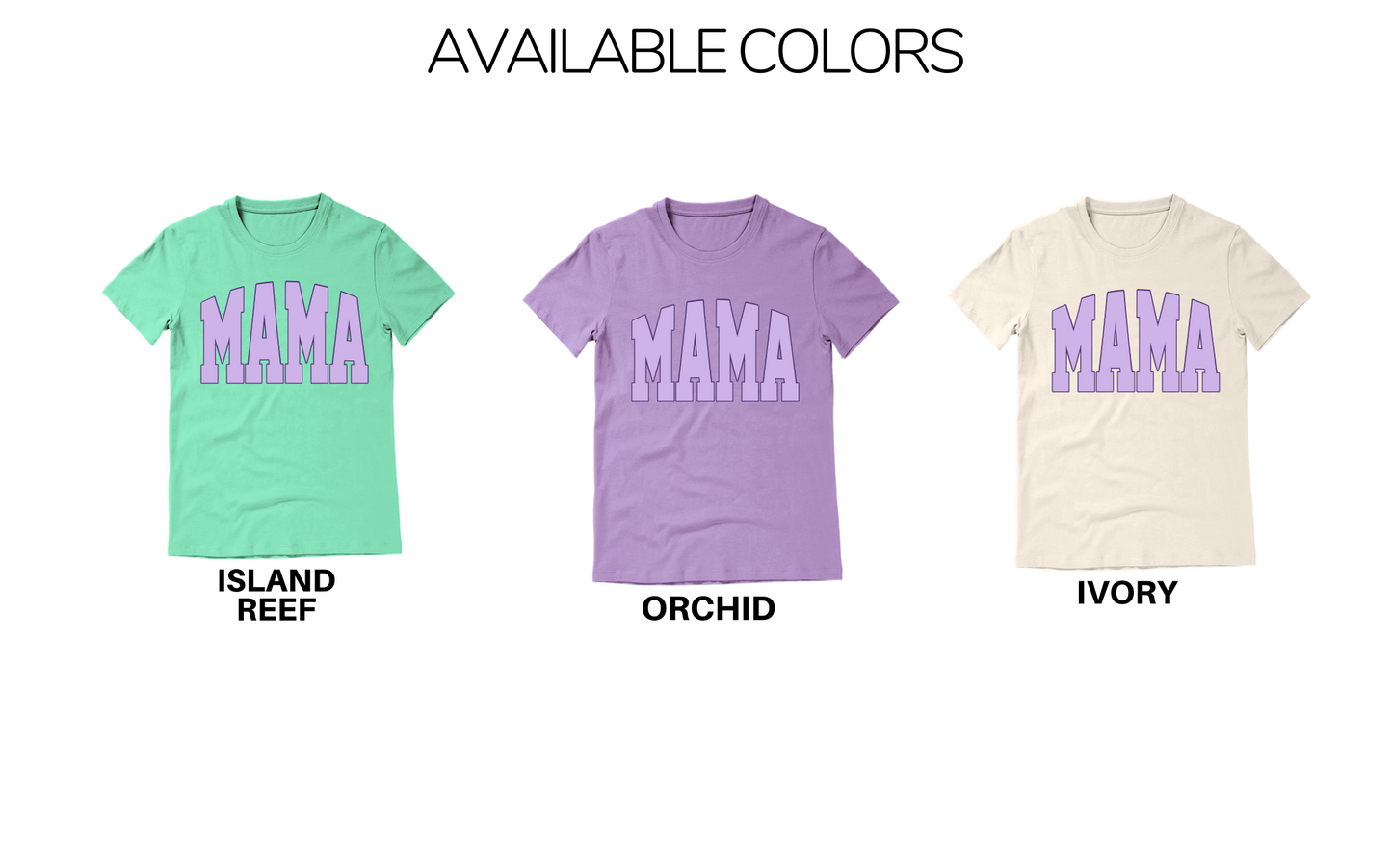 Purple Varsity Mama Tee